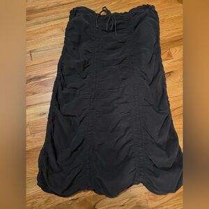 Grey/Blue Corduroy Ruched Skirt by Wearables/XCVI